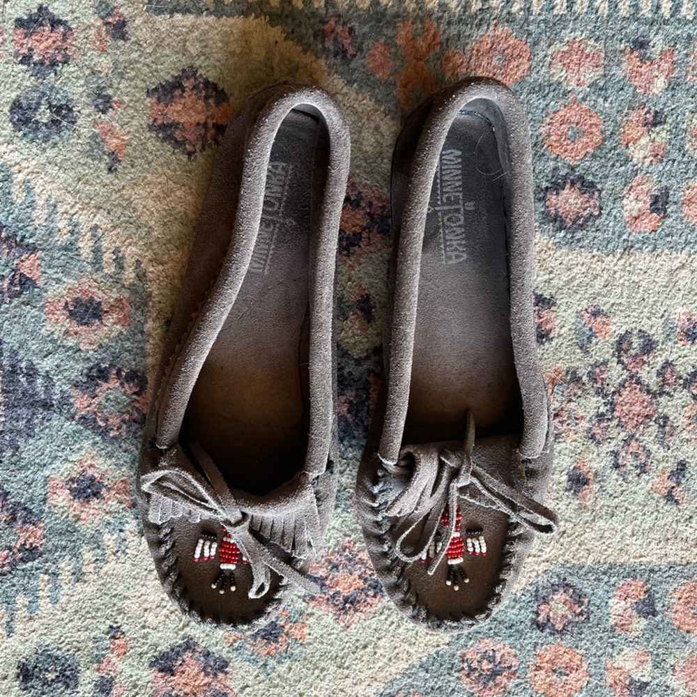 Minnetonka Suede Slip-Ons